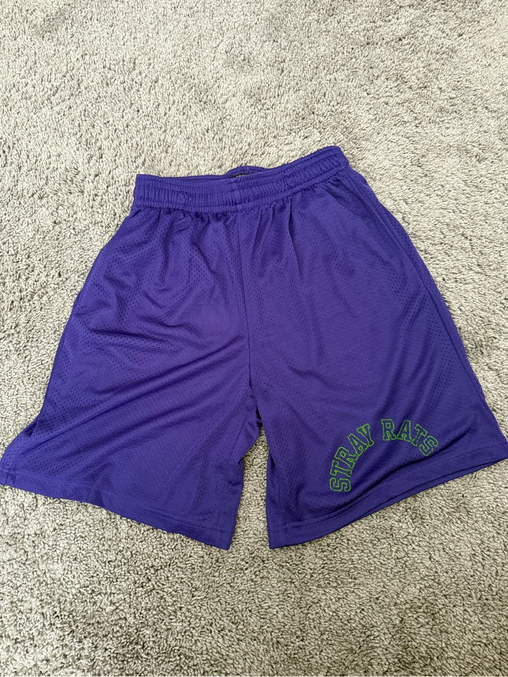 Stray Rats Purple Mesh Athletic Shorts